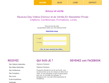 Tablet Screenshot of amour-et-verite.com